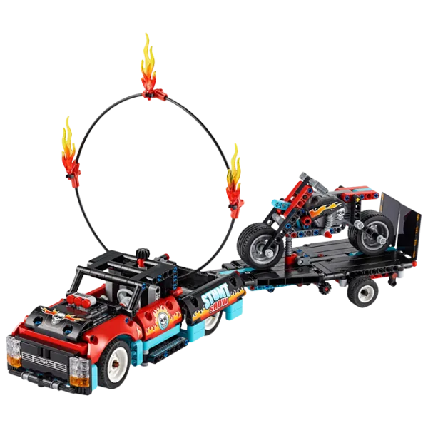 Constructor pentru copii LEGO Stunt Show Truck & Bike Auto/ Multicolor photo 2