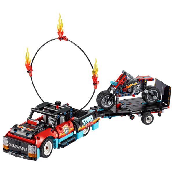 Constructor pentru copii LEGO Stunt Show Truck & Bike Auto/ Multicolor photo 2