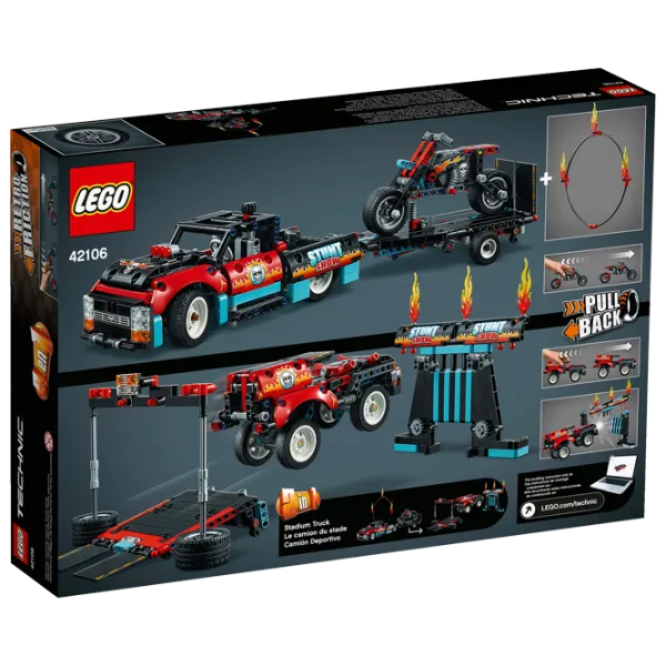 Constructor pentru copii LEGO Stunt Show Truck & Bike Auto/ Multicolor photo 3