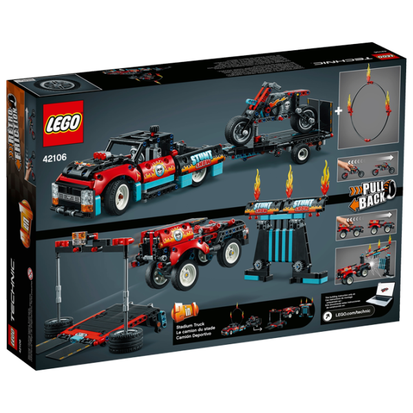 Constructor pentru copii LEGO Stunt Show Truck & Bike Auto/ Multicolor photo 3