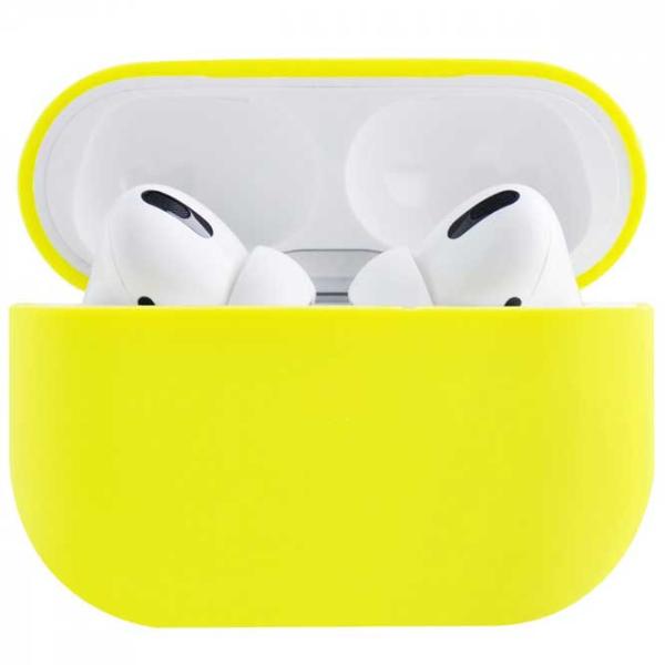 Husă pentru căști Apple AirPods Pro (Slim) Ncase/ Silicon/ Yellow photo 3 Husă pentru căști Apple AirPods Pro (Slim) Ncase/ Silicon/ Yellow photo 3