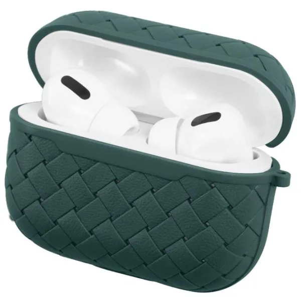 Чехол для наушников Apple AirPods Pro (Weaving) Ncase/ Термополиуретан/ Зелёный photo 2