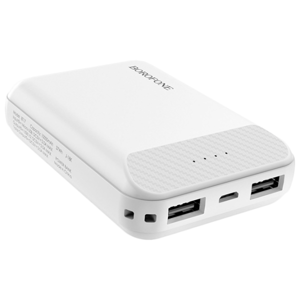 Power Bank Borofone BT17 RayPower mini 10000 mAh/ White photo 2 Power Bank Borofone BT17 RayPower mini 10000 mAh/ White photo 2