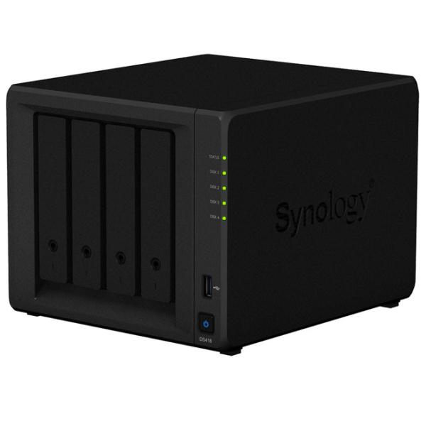 Сетевое хранилище Synology DS418 Черный photo 2