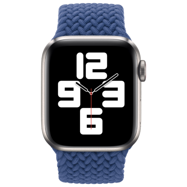 Curelușă Apple Watch Solo Loop Braided Poliester/ Blue Atlantic photo 2 Curelușă Apple Watch Solo Loop Braided Poliester/ Blue Atlantic photo 2