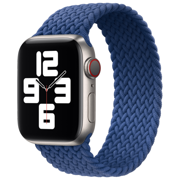Curelușă Apple Watch Solo Loop Braided Poliester/ Blue Atlantic photo 3 Curelușă Apple Watch Solo Loop Braided Poliester/ Blue Atlantic photo 3