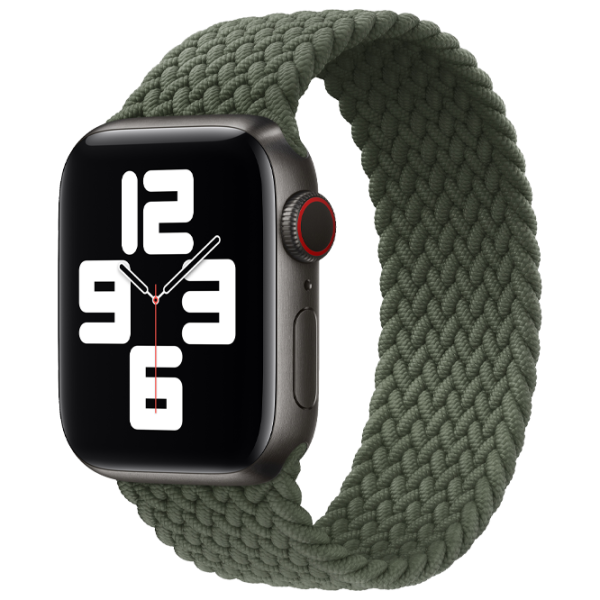 Ремень Apple Watch Solo Loop Braided Полиэстер/ Inverness Green photo 2 Ремень Apple Watch Solo Loop Braided Полиэстер/ Inverness Green photo 2