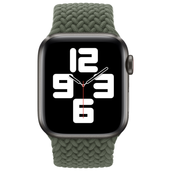 Ремень Apple Watch Solo Loop Braided Полиэстер/ Inverness Green photo 3 Ремень Apple Watch Solo Loop Braided Полиэстер/ Inverness Green photo 3