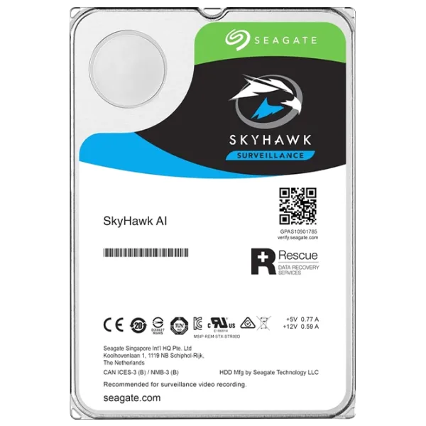 HDD Extern Seagate SkyHawk AI Surveillance 16 TB ST16000VE002/ Silver photo 3