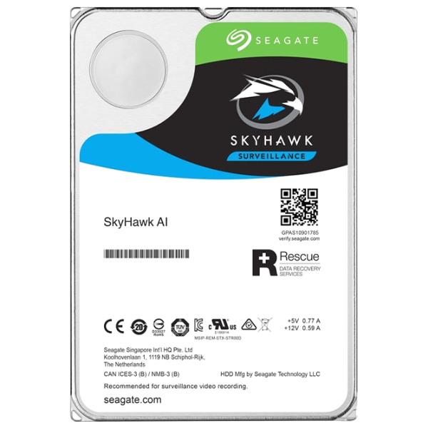 HDD Extern Seagate SkyHawk AI Surveillance 16 TB ST16000VE002/ Silver photo 3
