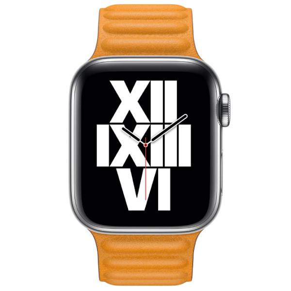 Curelușă Apple Watch M/ L Leather/ 42/ 44 mm/ California Poppy photo 2 Curelușă Apple Watch M/ L Leather/ 42/ 44 mm/ California Poppy photo 2