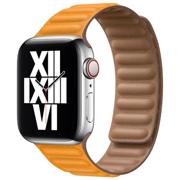 Curelușă Apple Watch M/ L Leather/ 42/ 44 mm/ California Poppy photo 3 Curelușă Apple Watch M/ L Leather/ 42/ 44 mm/ California Poppy photo 3