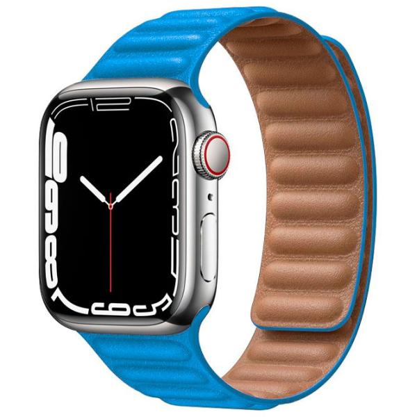Ремень Apple Watch M/ L Leather/ 42/ 44 мм/ Синий Baltic photo 3