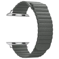 Ремень Apple Watch Loop Leather/ 38/ 40 мм/ Серый photo 2