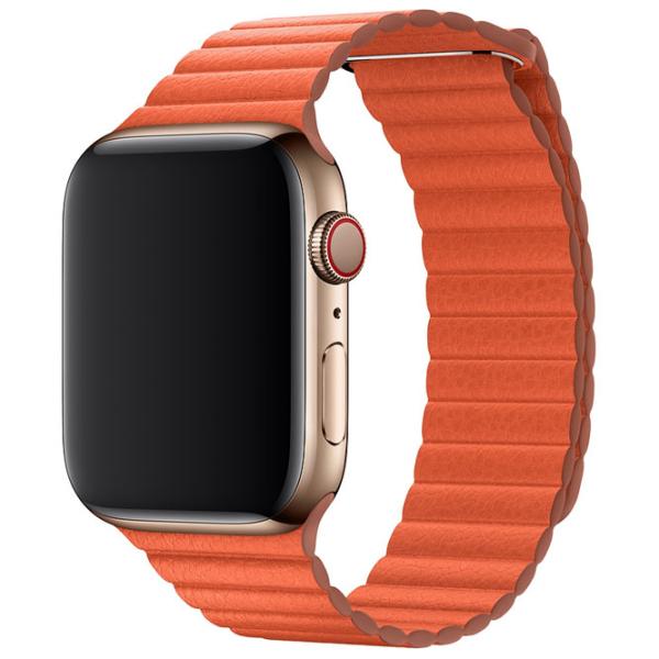 Curelușă Apple Watch Loop Leather/ 38/ 40 mm/ Sunset Yellow photo 2