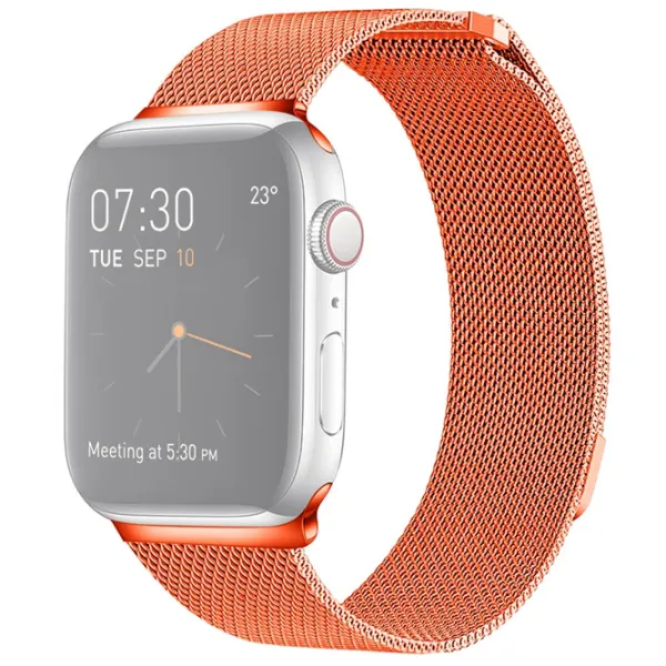 Ремень Apple Watch Milanese Loop Steel/ 38/ 40 мм/ Оранжевый photo 4