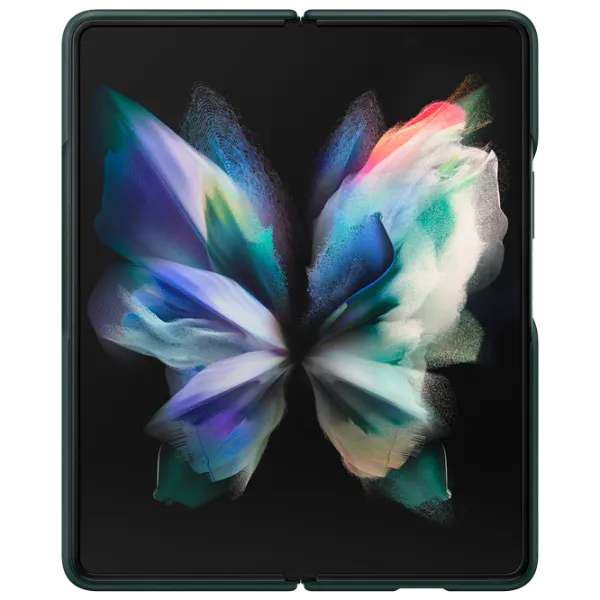 Husă pentru smartphone Samsung Galaxy Fold3 Samsung/ Back/ Piele/ Green photo 2