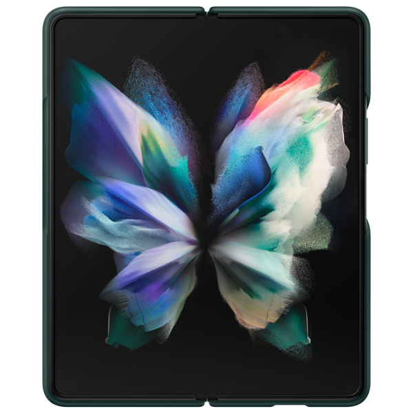 Husă pentru smartphone Samsung Galaxy Fold3 Samsung/ Back/ Piele/ Green photo 2