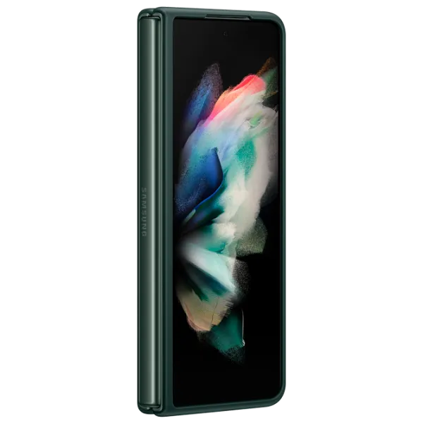 Husă pentru smartphone Samsung Galaxy Fold3 Samsung/ Back/ Piele/ Green photo 3