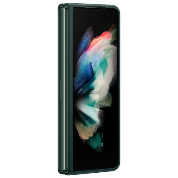 Husă pentru smartphone Samsung Galaxy Fold3 Samsung/ Back/ Piele/ Green photo 3