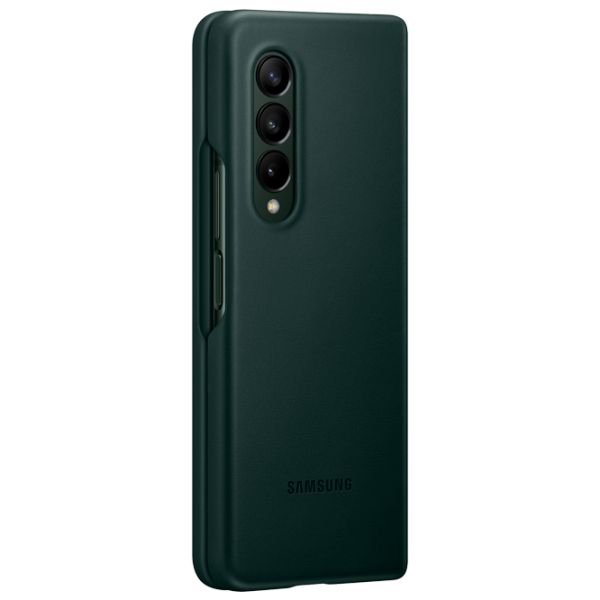 Husă pentru smartphone Samsung Galaxy Fold3 Samsung/ Back/ Piele/ Green photo 4