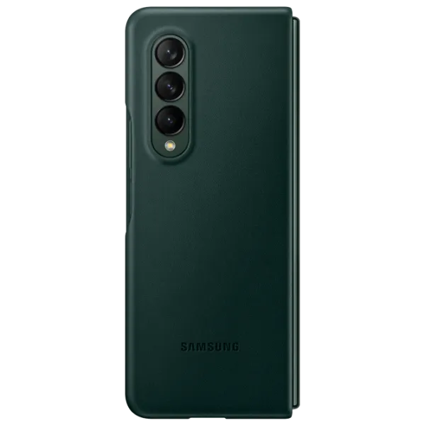 Husă pentru smartphone Samsung Galaxy Fold3 Samsung/ Back/ Piele/ Green photo 5