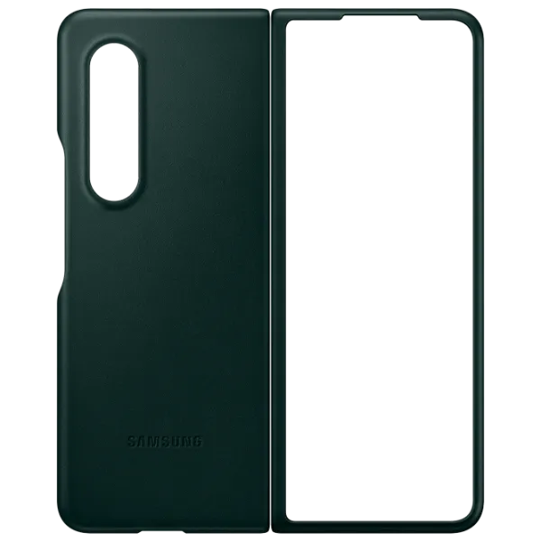 Husă pentru smartphone Samsung Galaxy Fold3 Samsung/ Back/ Piele/ Green photo 7