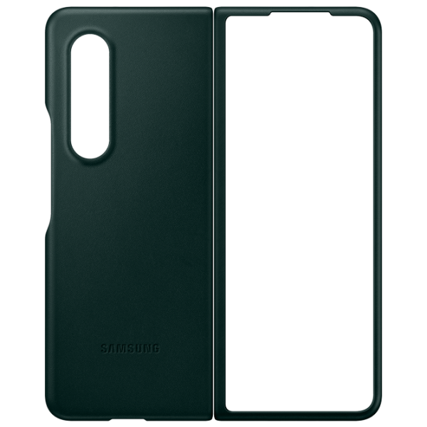 Husă pentru smartphone Samsung Galaxy Fold3 Samsung/ Back/ Piele/ Green photo 7