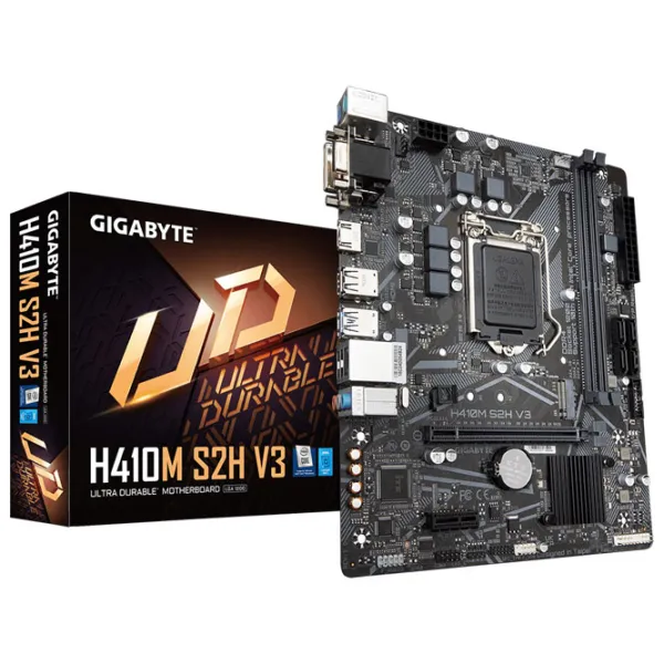 Материнская плата Gigabyte H410M S2H V3 1.0 mATX/ Intel H410 photo 4