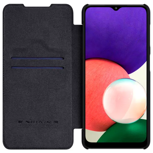 Чехол для смартфона Samsung Galaxy A22 Nillkin/ Flip Cover/ Кожа/ Черный photo 3 Чехол для смартфона Samsung Galaxy A22 Nillkin/ Flip Cover/ Кожа/ Черный photo 3