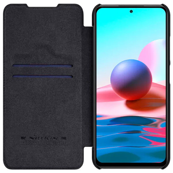 Husă pentru smartphone Poco M3 Pro Nillkin/ Flip Cover/ Piele/ Black photo 3