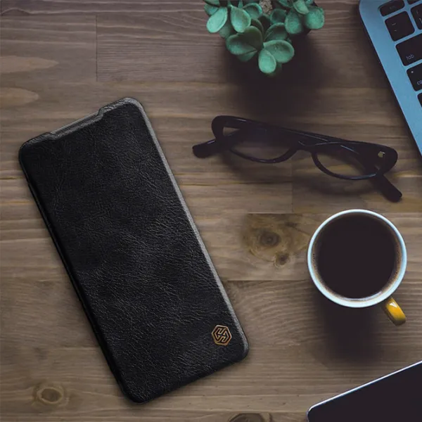 Husă pentru smartphone Poco M3 Pro Nillkin/ Flip Cover/ Piele/ Black photo 4