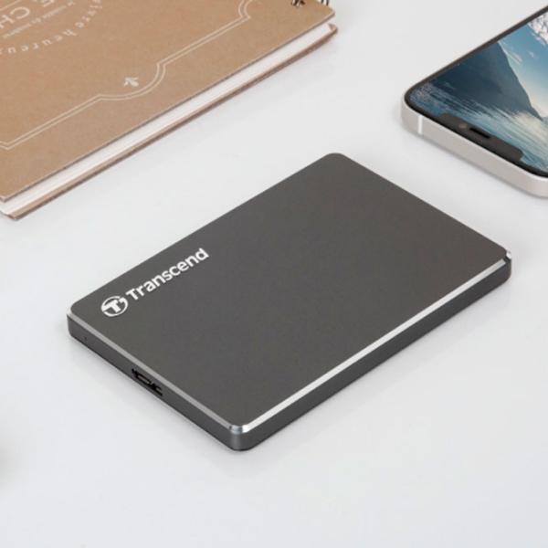 Внешний HDD HDD Transcend 25C3 2 ТБ TS2TSJ25C3N/ Серый photo 5