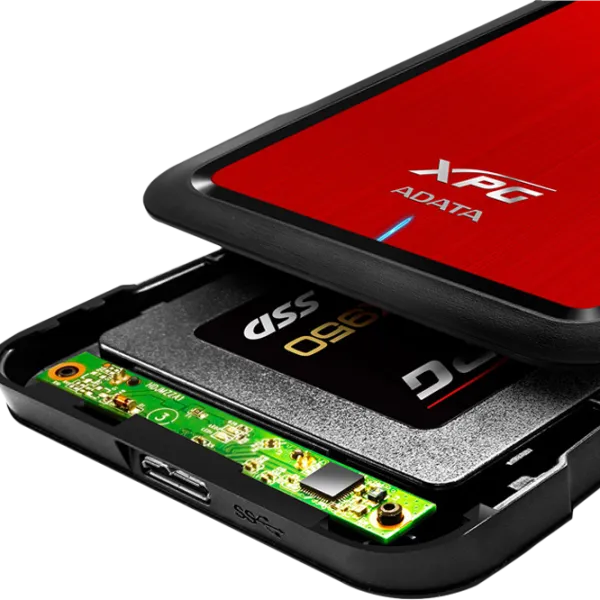 Carcasă externă pentru HDD și SSD ADATA XPG EX500 USB 3.1/ Red photo 4