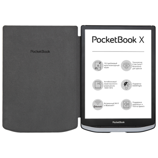 Husă pentru carte electronică Pocketbook X (HN-SL-PU-1040-DB-RU) 10.3"/ Black photo 3 Husă pentru carte electronică Pocketbook X (HN-SL-PU-1040-DB-RU) 10.3"/ Black photo 3