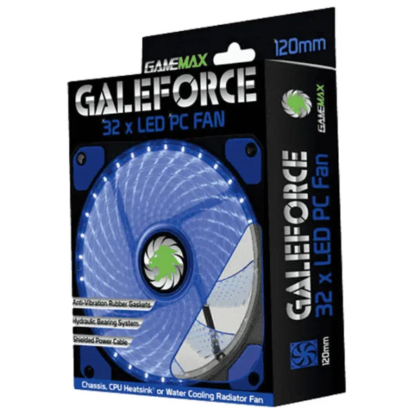 Ventilator de carcasă Gamemax GaleForce GMX-GF12B Hidrodinamic/ 1100 rpm photo 7 Ventilator de carcasă Gamemax GaleForce GMX-GF12B Hidrodinamic/ 1100 rpm photo 7