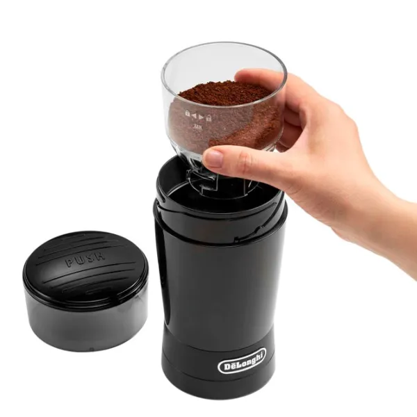 Râșniță de cafea Delonghi KG200 Cuțit rotativ/ 90 g/ Black photo 2