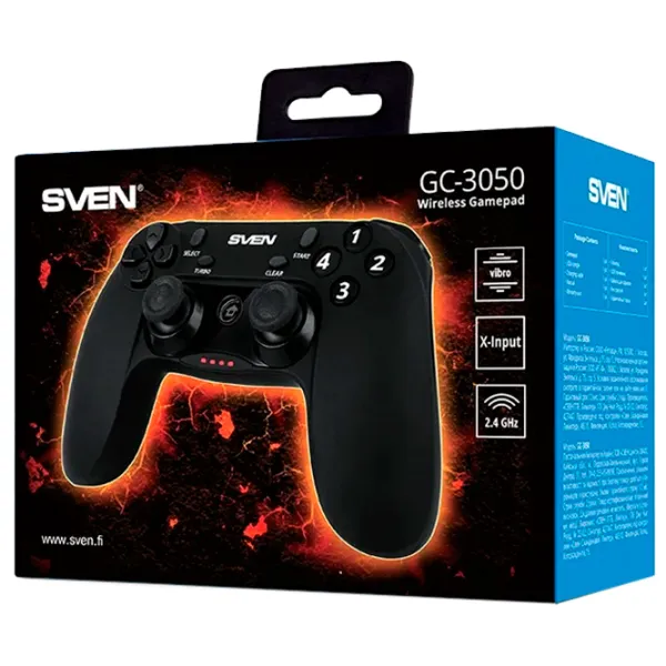 Геймпад Sven GC-3050 Беспроводные/ buttons/ Черный photo 3