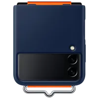 Husă pentru smartphone Samsung Galaxy Flip3 Samsung/ Back/ Silicon/ Navy Blue photo 3
