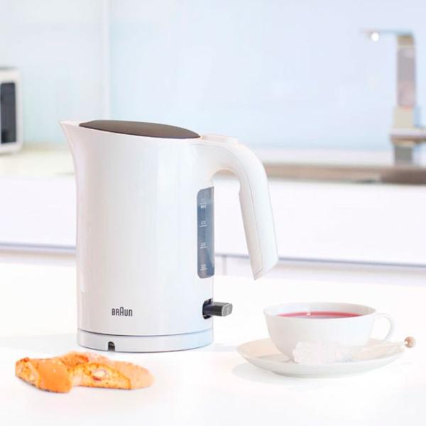 Электрочайник Braun WK3000WH 1л / Скрытый / Белый photo 5