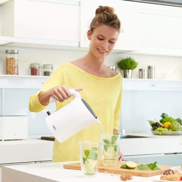 Электрочайник Braun WK3000WH 1л / Скрытый / Белый photo 7