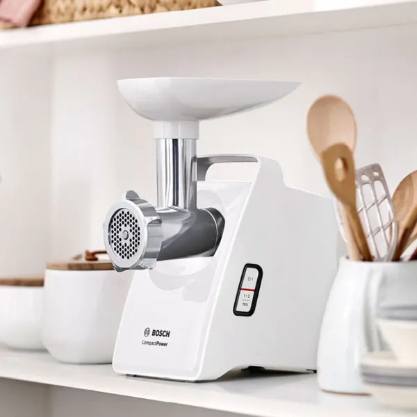 Mașină de tocat carne Bosch MFW3520W 1500 W/ 1.8 kg/ min/ White photo 3