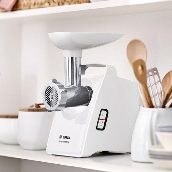 Mașină de tocat carne Bosch MFW3520W 1500 W/ 1.8 kg/ min/ White photo 3