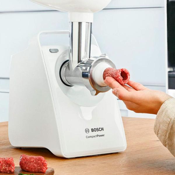 Mașină de tocat carne Bosch MFW3520W 1500 W/ 1.8 kg/ min/ White photo 5