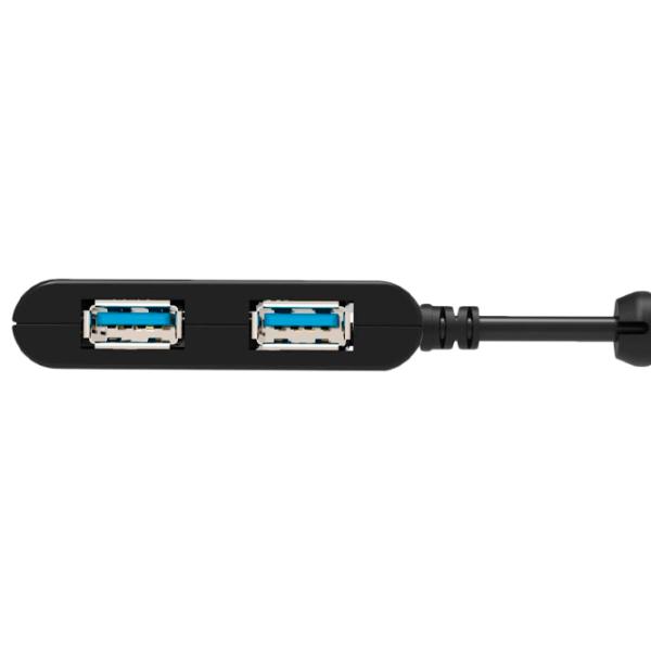 Adaptor Hub Pazzimo BD117604 USB Type-A/ Black photo 2