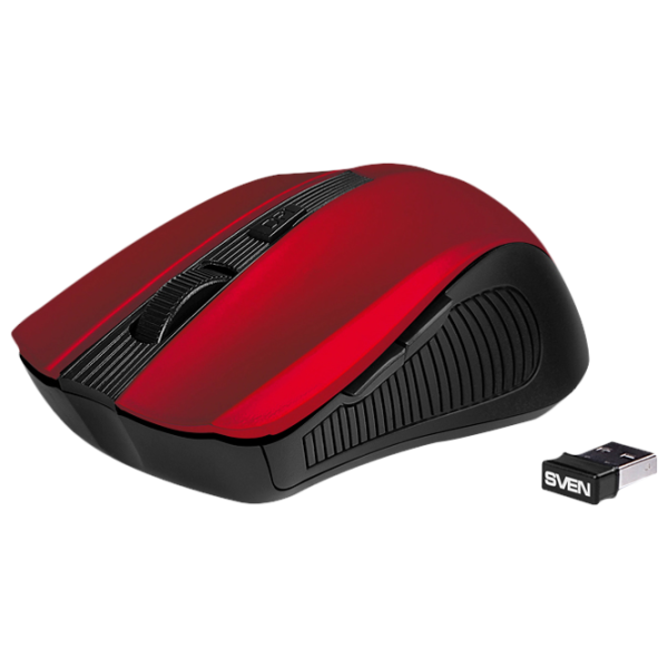 Mouse Sven RX-350W USB/ Red photo 4