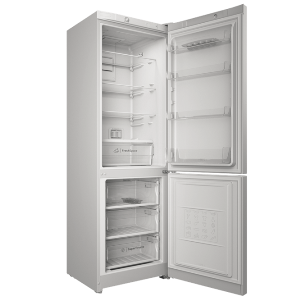 Frigider Indesit ITS 4180 W cu congelator jos 298 l / 185 cm / White photo 3