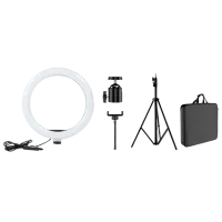 Штатив с круглой лампой Vidlok Selfie Ring Light 304 мм Черный photo 2