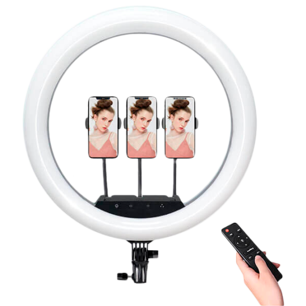 Trepied cu lampă Vidlok Selfie Ring Light 457 mm Black photo 2