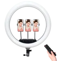 Штатив с круглой лампой Vidlok Selfie Ring Light 457 мм Черный photo 2